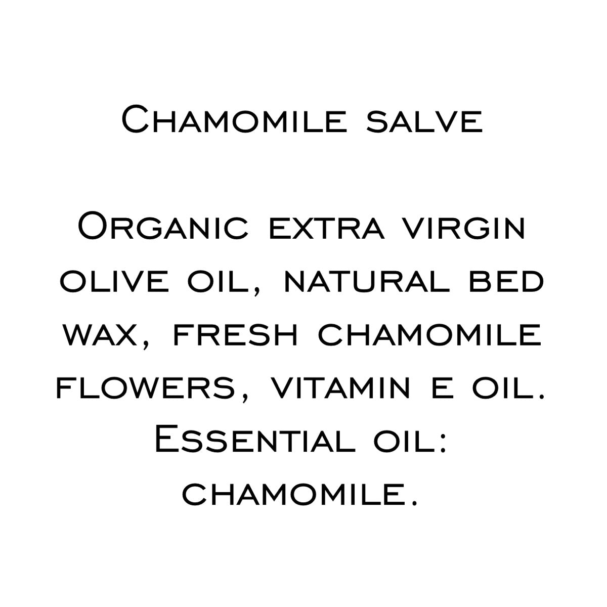 Chamomile Salve