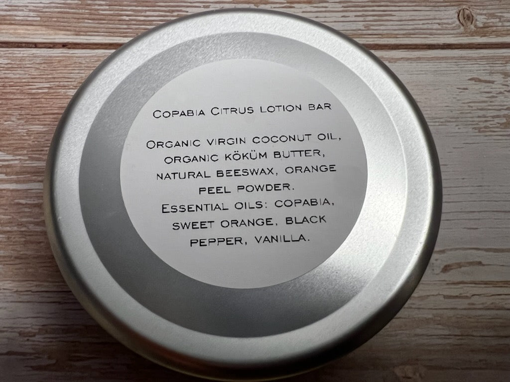 Copaiba Citrus Lotion bar