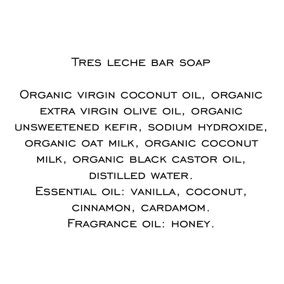 Tres Leche bar soap