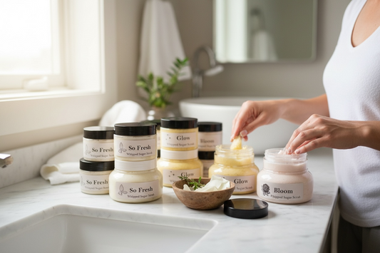 Whipped Sugar Scrubs