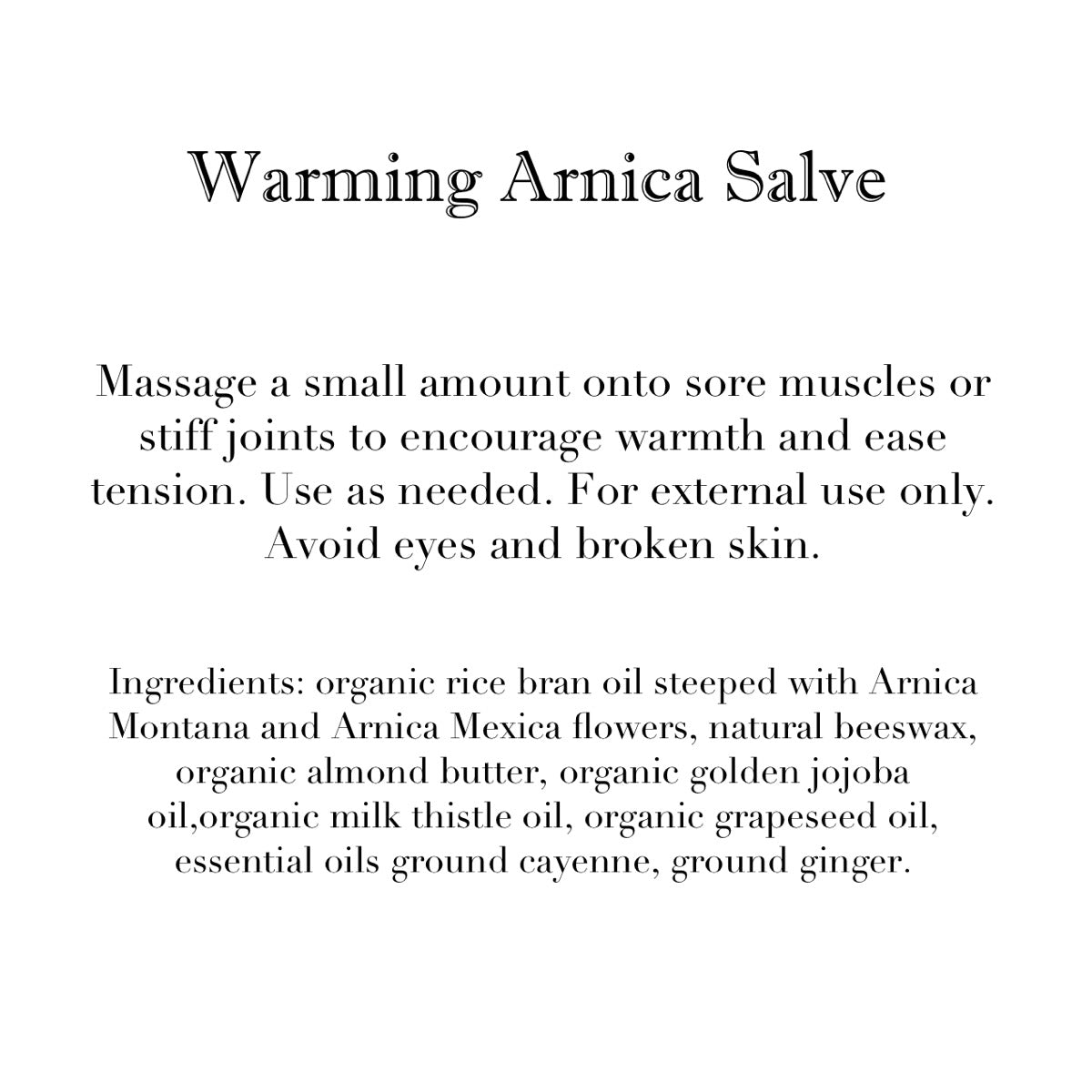Arnica Salve
