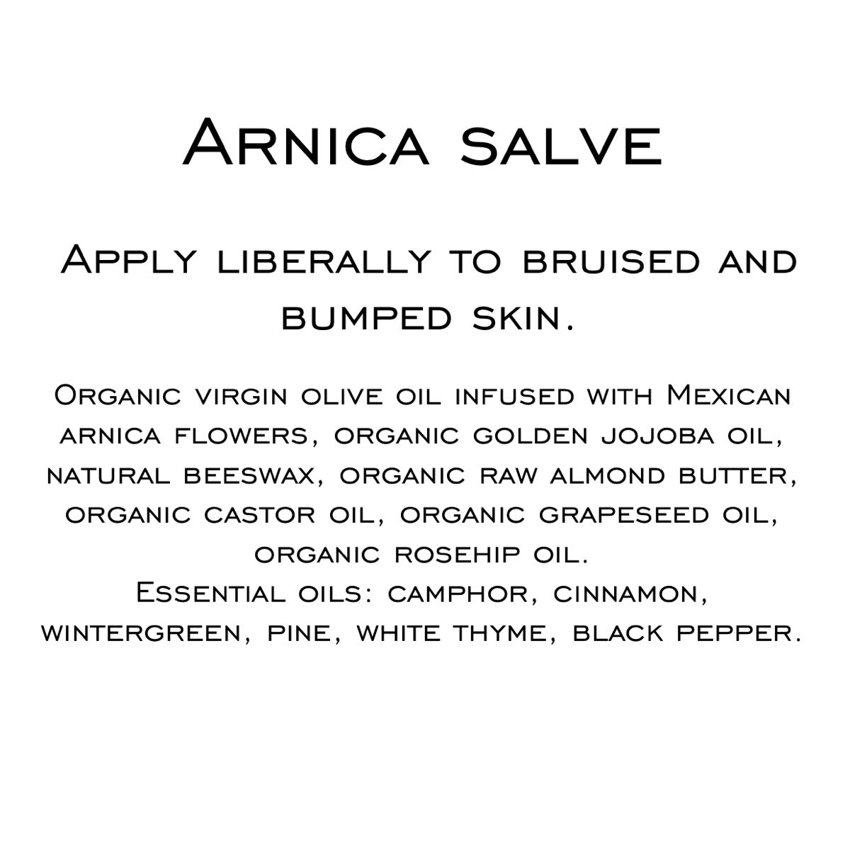 Arnica Salve