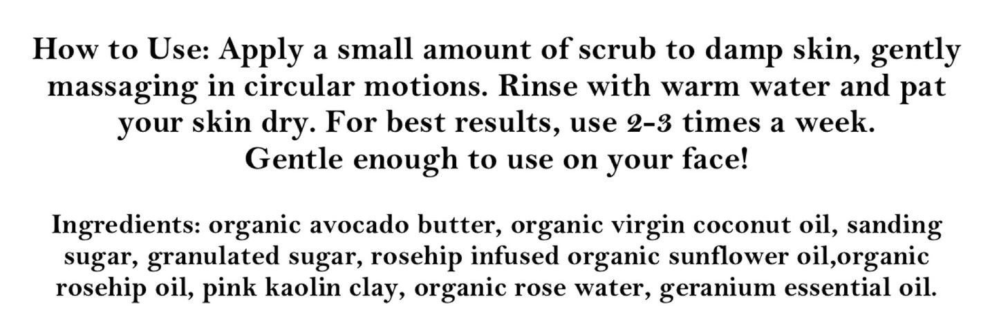 Whipped Sugar Scrubs