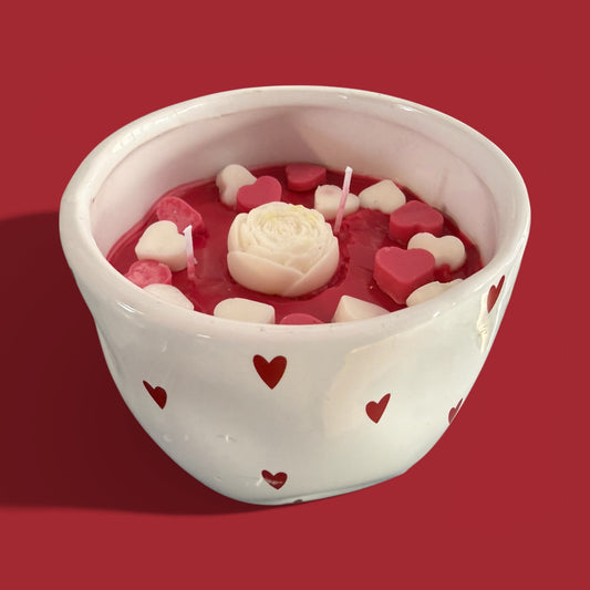Be My Valentine candle