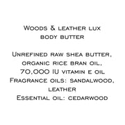 Woods & Leather Lux Body Butter