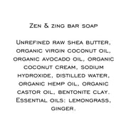 Zen & Zing bar soap