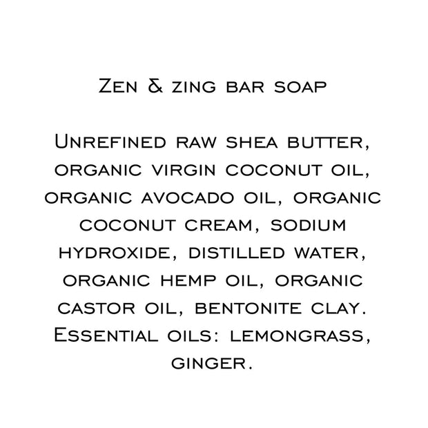 Zen & Zing bar soap